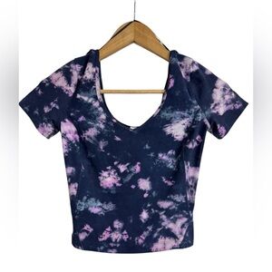 Lululemon Align T-Shirt Diamond Dye Lunar Rock Navy Size 2